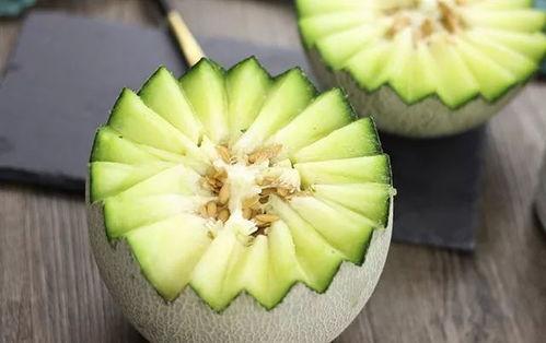 网纹蜜瓜花式吃瓜,花式吃瓜创意无限